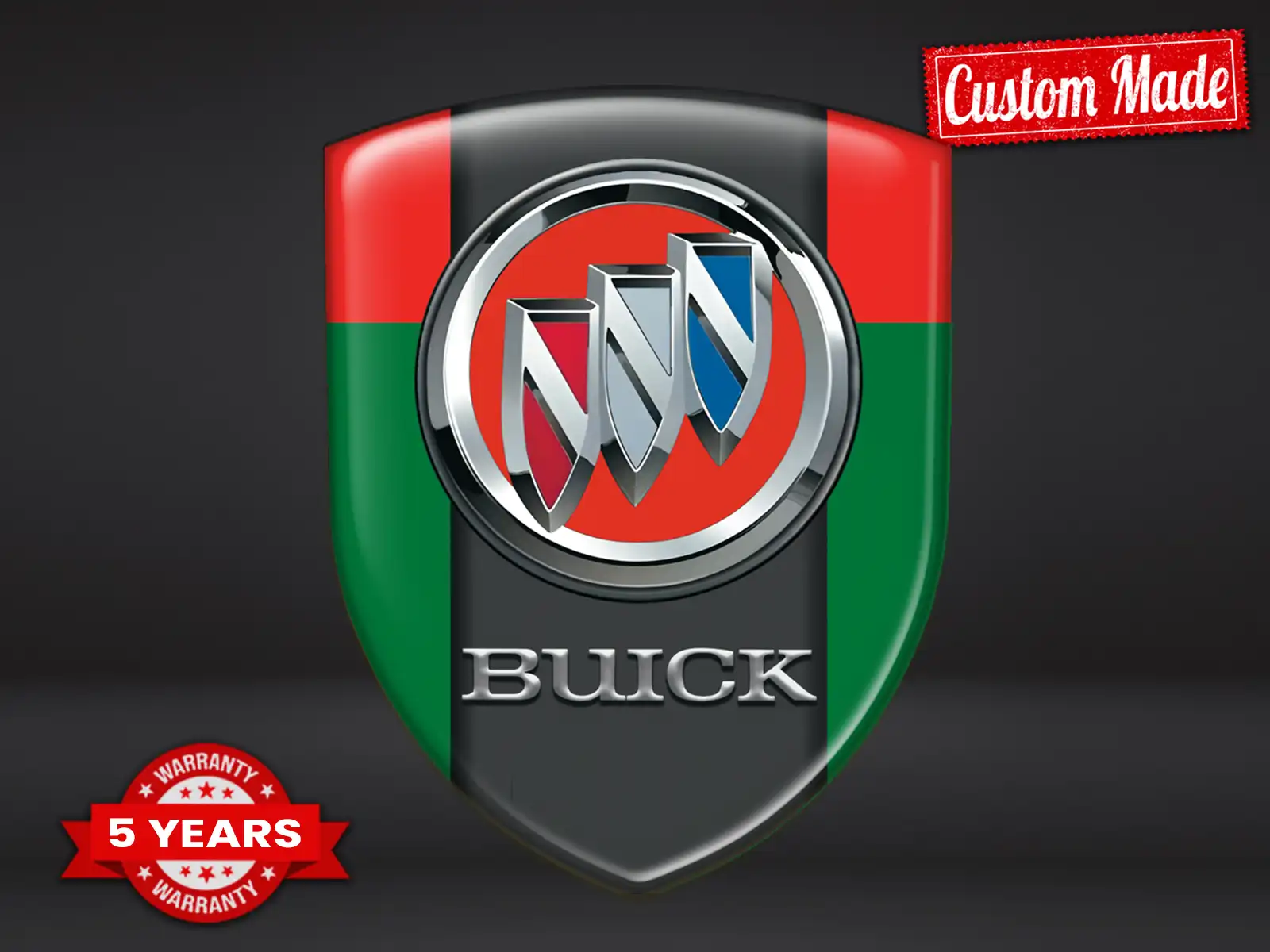 Buick Logosticker Premium Hochwertig Robust Gedruckt